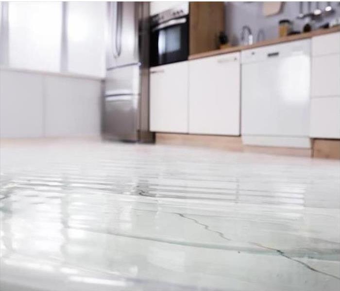 pooling water on kitchen floor